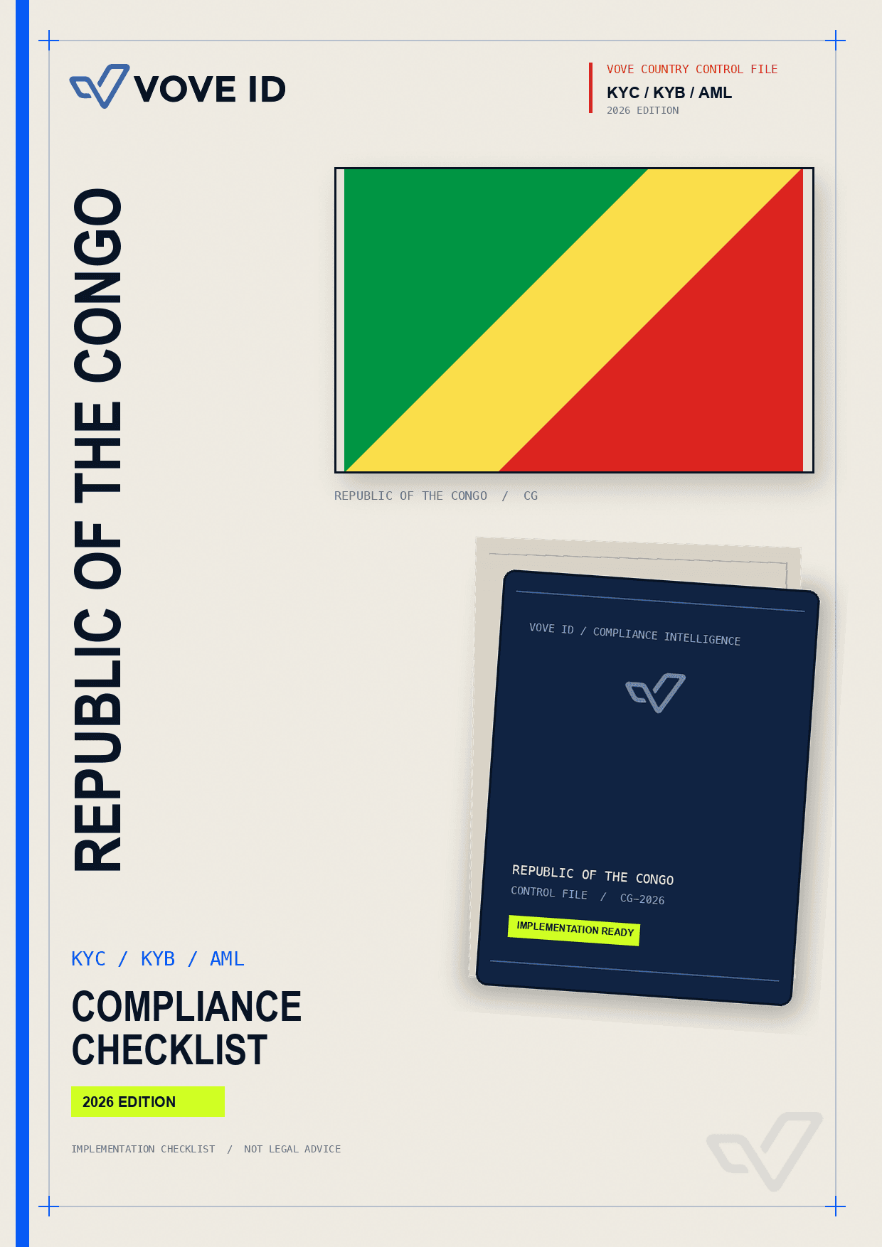 Republic of the Congo KYC, KYB and AML compliance checklist cover