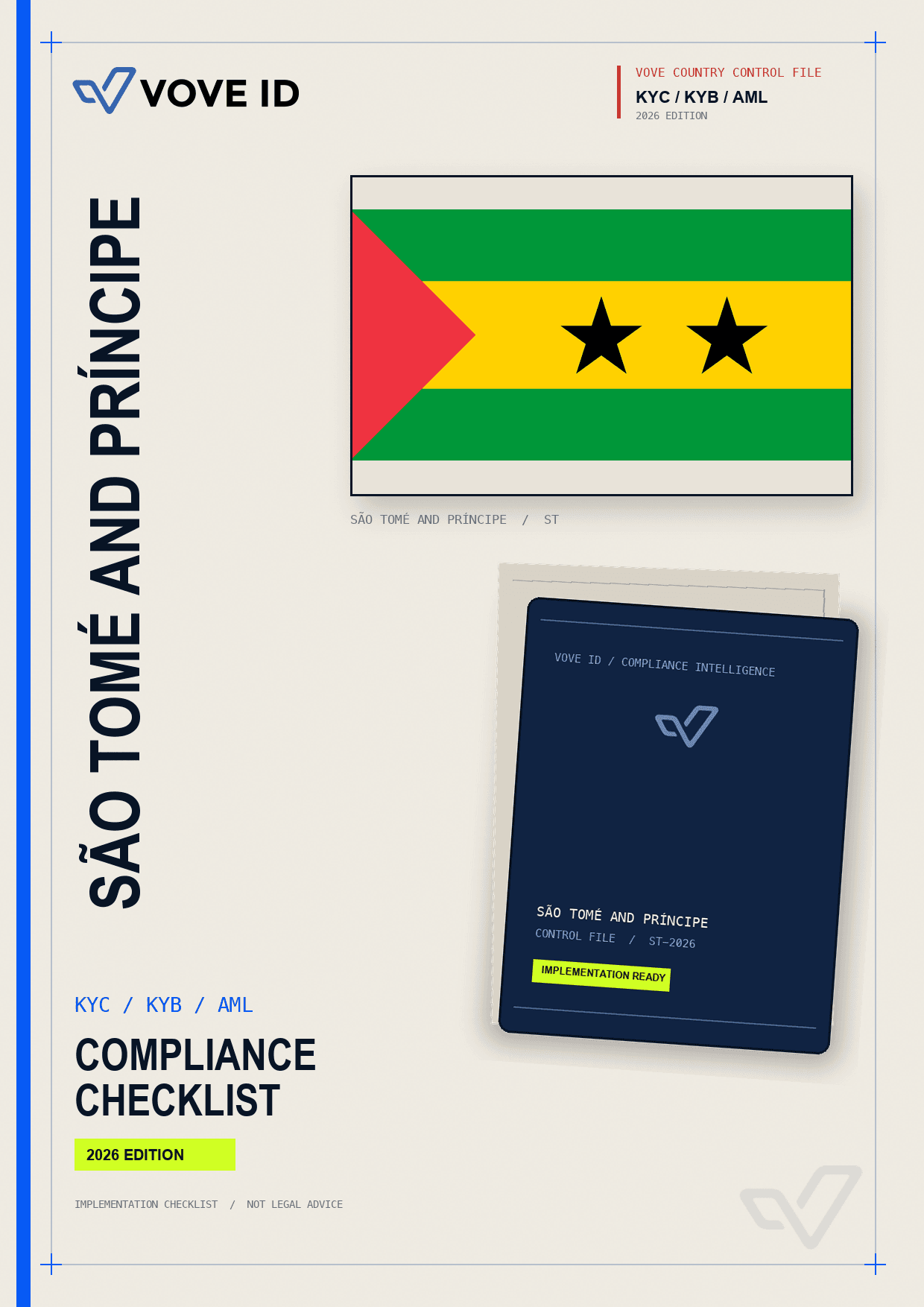 São Tomé and Príncipe KYC, KYB and AML compliance checklist cover